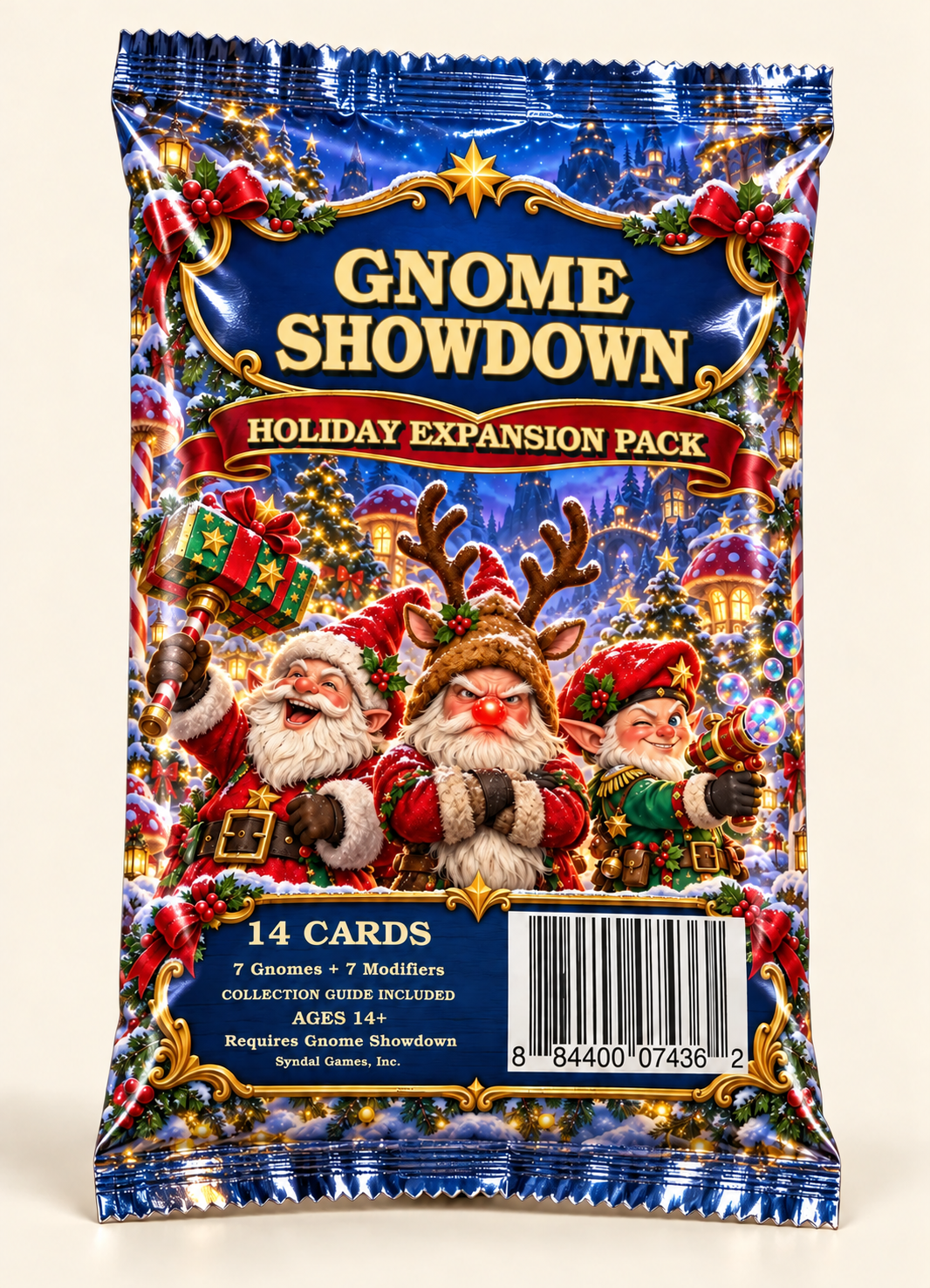 Holiday Expansion · Pack A foil-pack mockup
