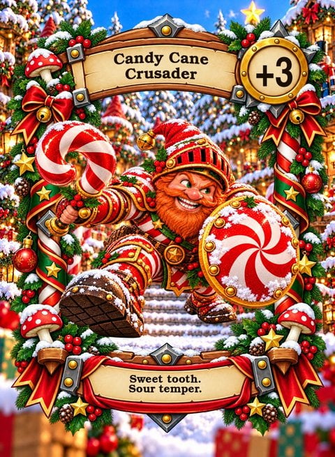 Candy Cane Crusader card artwork